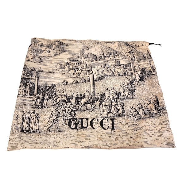 Gucci Black Leather GG Ring Azalea Shoulder Flap Bag Complete Set EUC - Picture 14 of 16